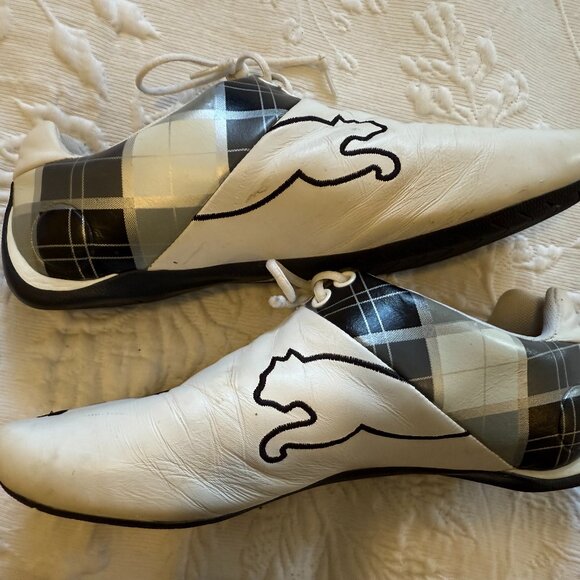 Puma White and Black Sneakers women’s size 8 - Picture 1 of 6